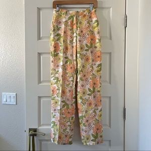 J.Crew Drapey Cupro Trouser in Zinnia Floral